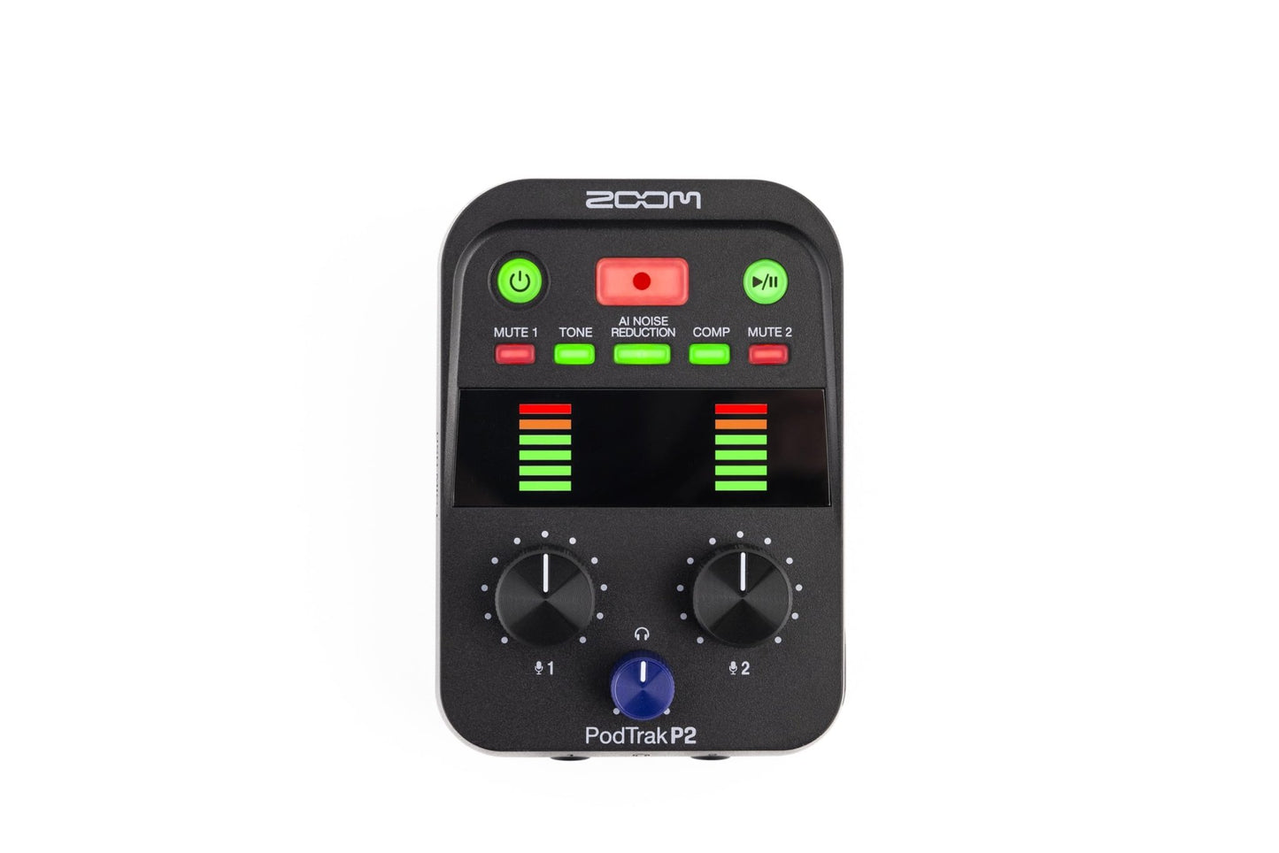 Zoom PodTrak P2 Podcast Recorder with 2 USB Mic Inputs - electronicsexpo.com - Podcasting