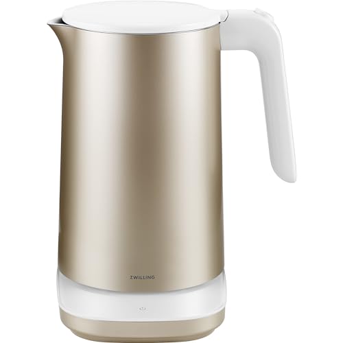 ZWILLING Enfinigy 1.56 - qt Cool Touch Electric Kettle Pro, Cordless Tea Kettle, Gold - electronicsexpo.com - Electric Kettles
