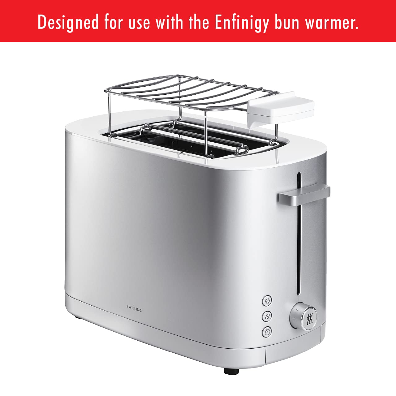 ZWILLING Enfinigy 4 Slice Toaster with Extra Wide 1.5" Slots for Bagels + 7 Toast Settings - electronicsexpo.com - Toasters