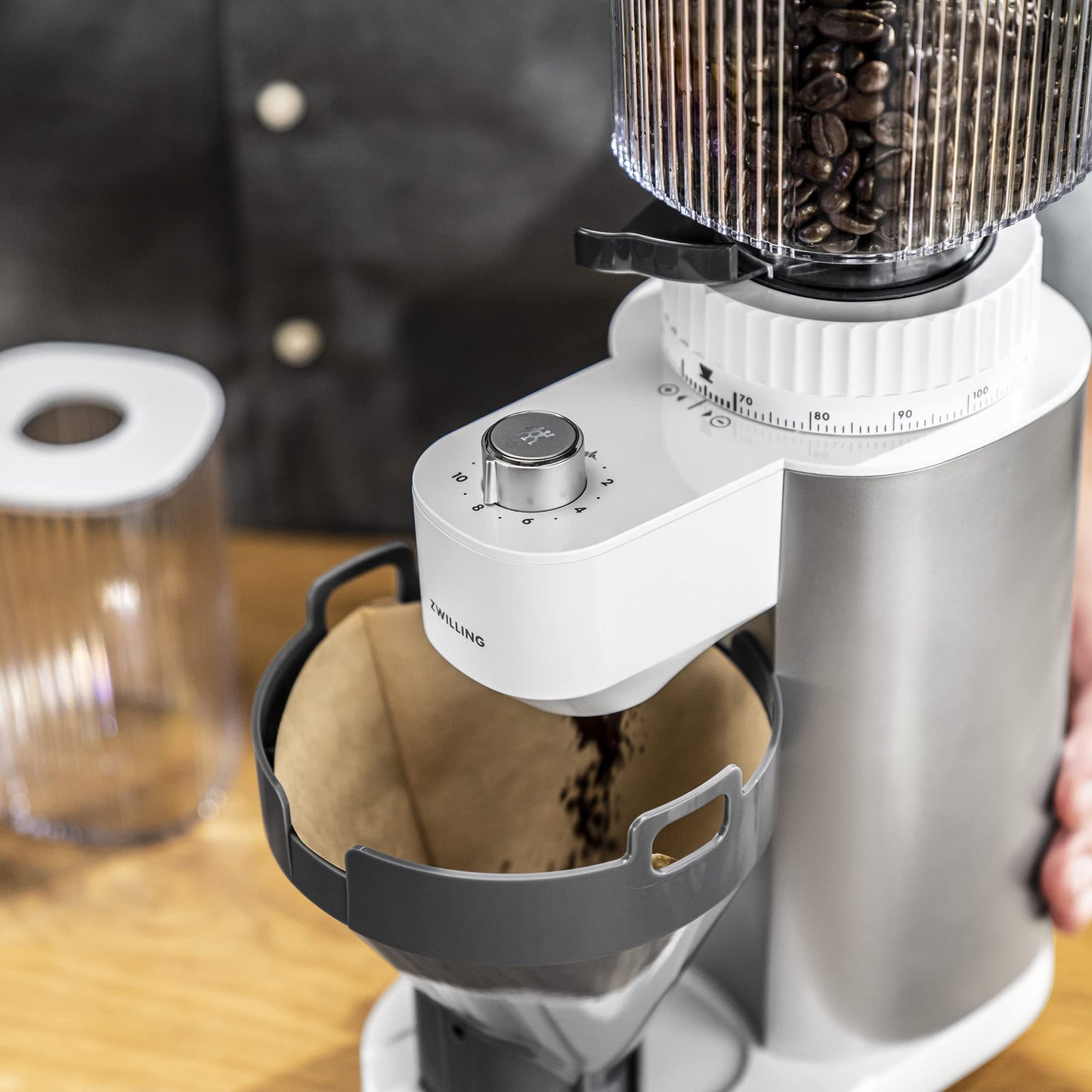 ZWILLING Enfinigy Burr Coffee Grinder Electric, 140 Coffee Grinding Options from Espresso to Drip Coffee (Silver) - electronicsexpo.com - Coffee Grinders
