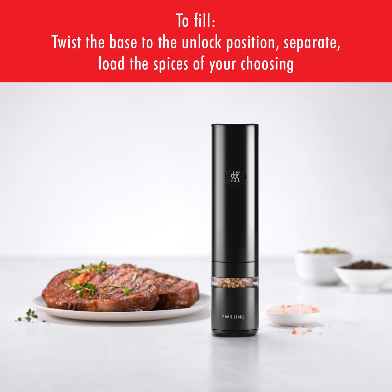 ZWILLING Enfinigy Electric Salt/Pepper Mill - electronicsexpo.com - Electric Grinders