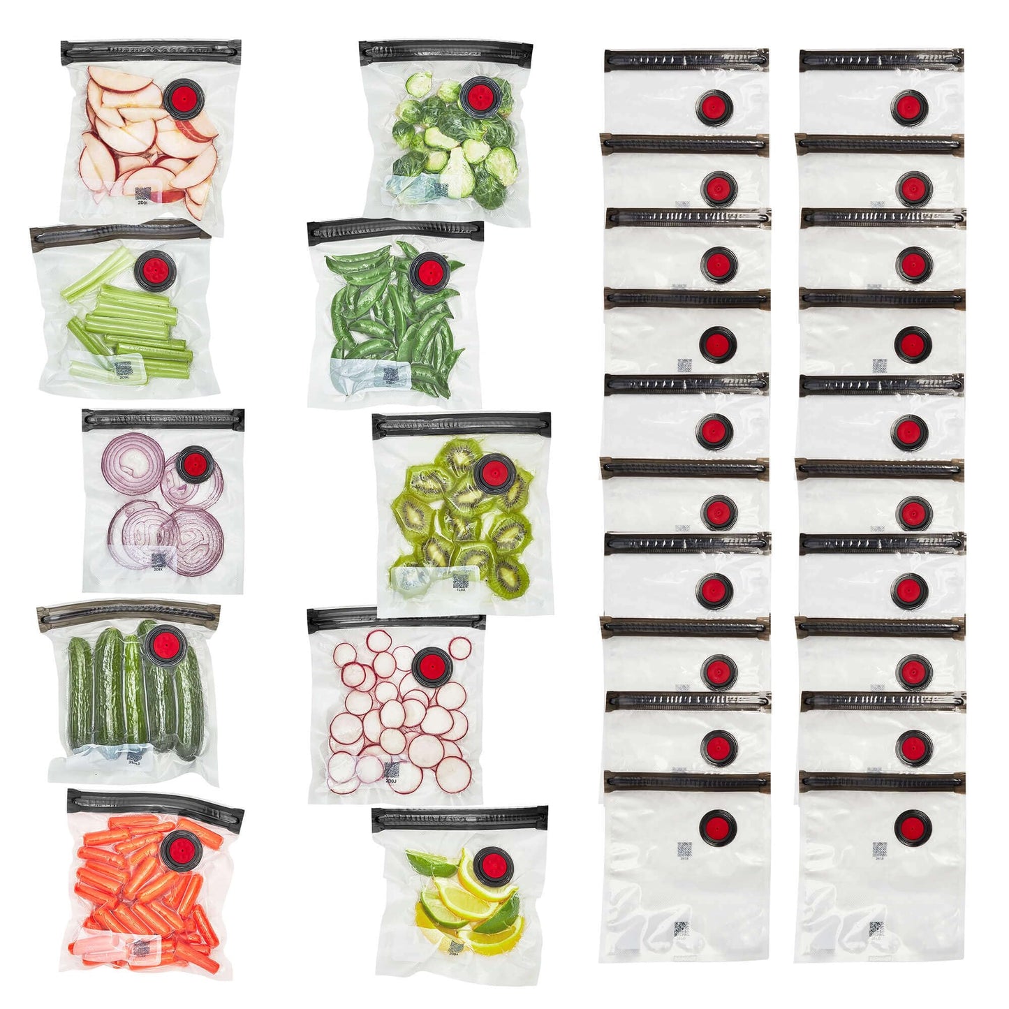 ZWILLING Fresh & Save Set 30 - pc Vacuum Sealer Bag for Food, 1/2 Gallon, Sous Vide Bag - electronicsexpo.com - Food Storage Bags