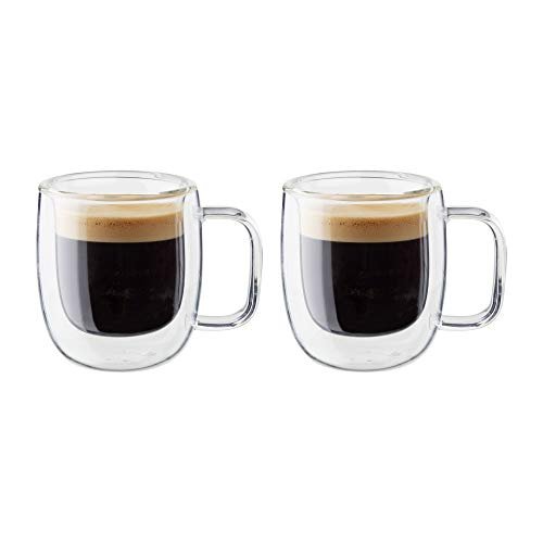 ZWILLING Sorrento Plus 2 - pc Double - Wall Glass Espresso Mug Set - electronicsexpo.com - Coffee Mugs