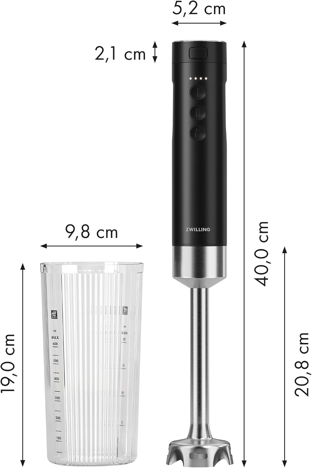 Zwilling Xtend Immersion Blender and Accessory 2 - pc Set - electronicsexpo.com - Immersion Blenders