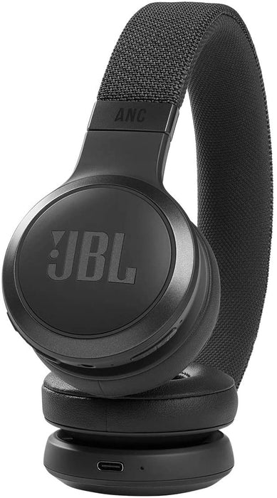 JBL Live 460NC Wireless On-Ear Noise-Cancelling Headphones (Black)