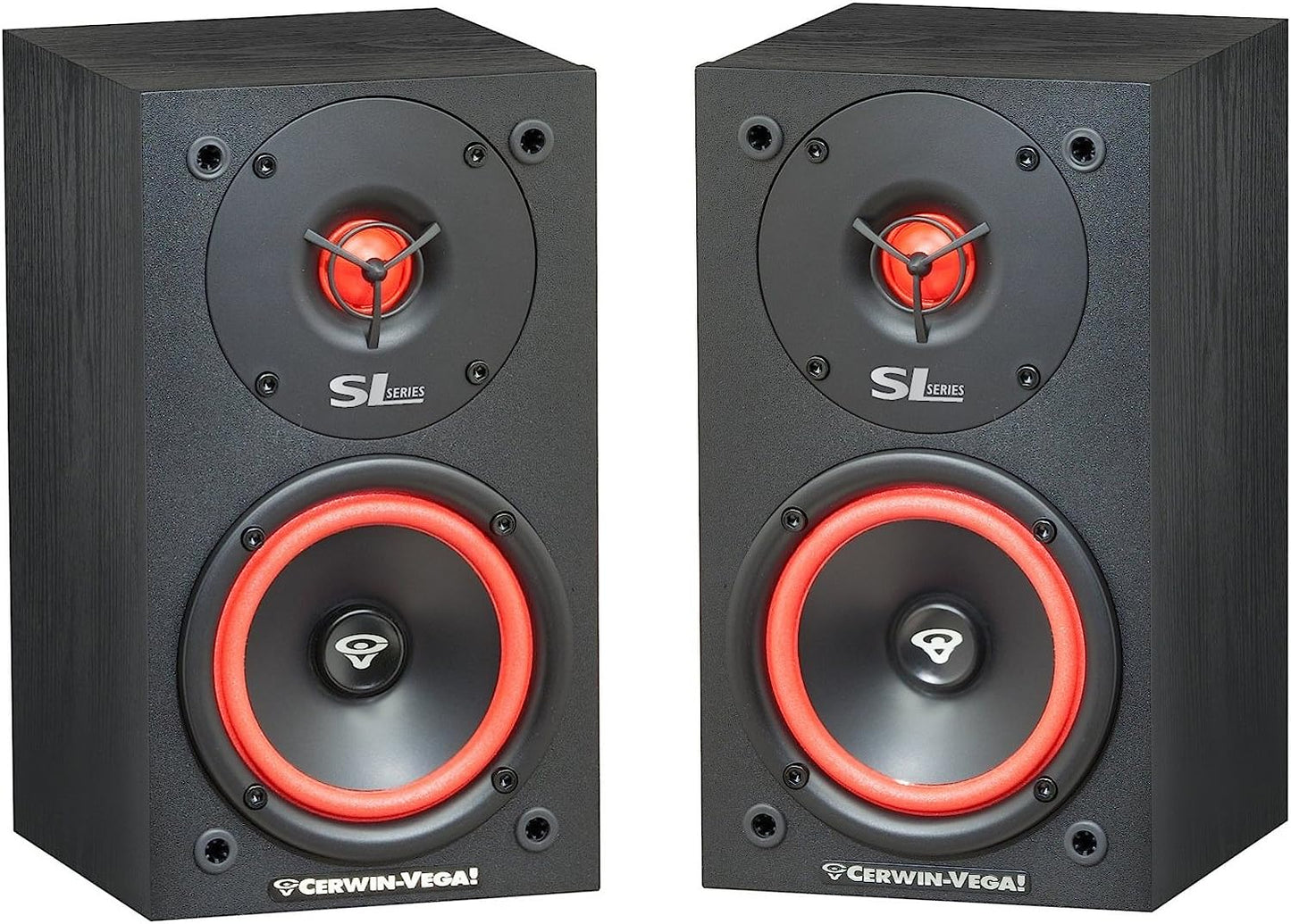 Cerwin - Vega SL - 5M 5 - 1/4" 2 - Way Bookshelf Speakers (Pair) - electronicsexpo.com - Bookshelf Speakers