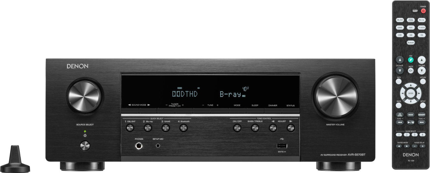 Denon AVR - S570BT 5.2 Channel Home Theater Receiver - electronicsexpo.com - Home Theater Receivers