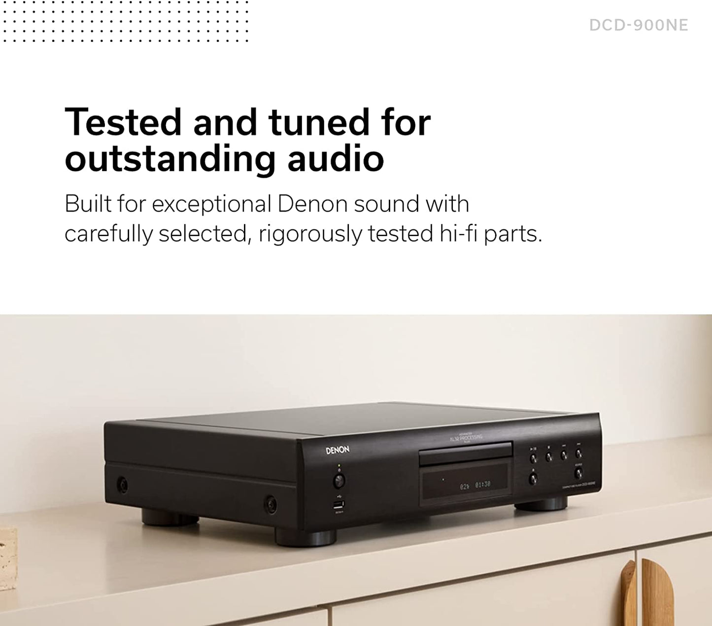 Denon DCD - 900NE CD Player with Advanced AL32 Processing Plus & Integrated USB Port - electronicsexpo.com - CD Players