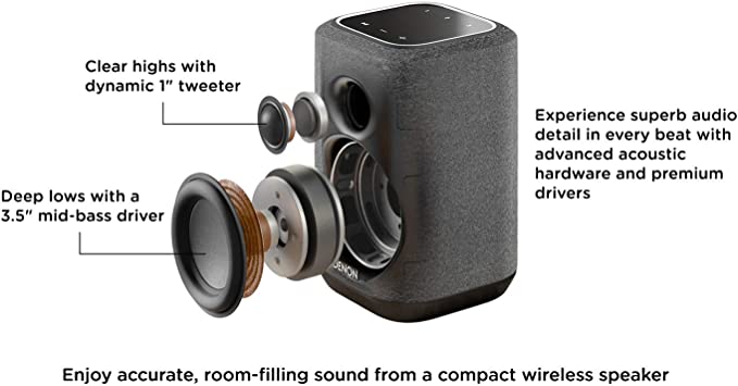 Denon HOME 150 White Wireless Speaker (White) - electronicsexpo.com - Multiroom Audio
