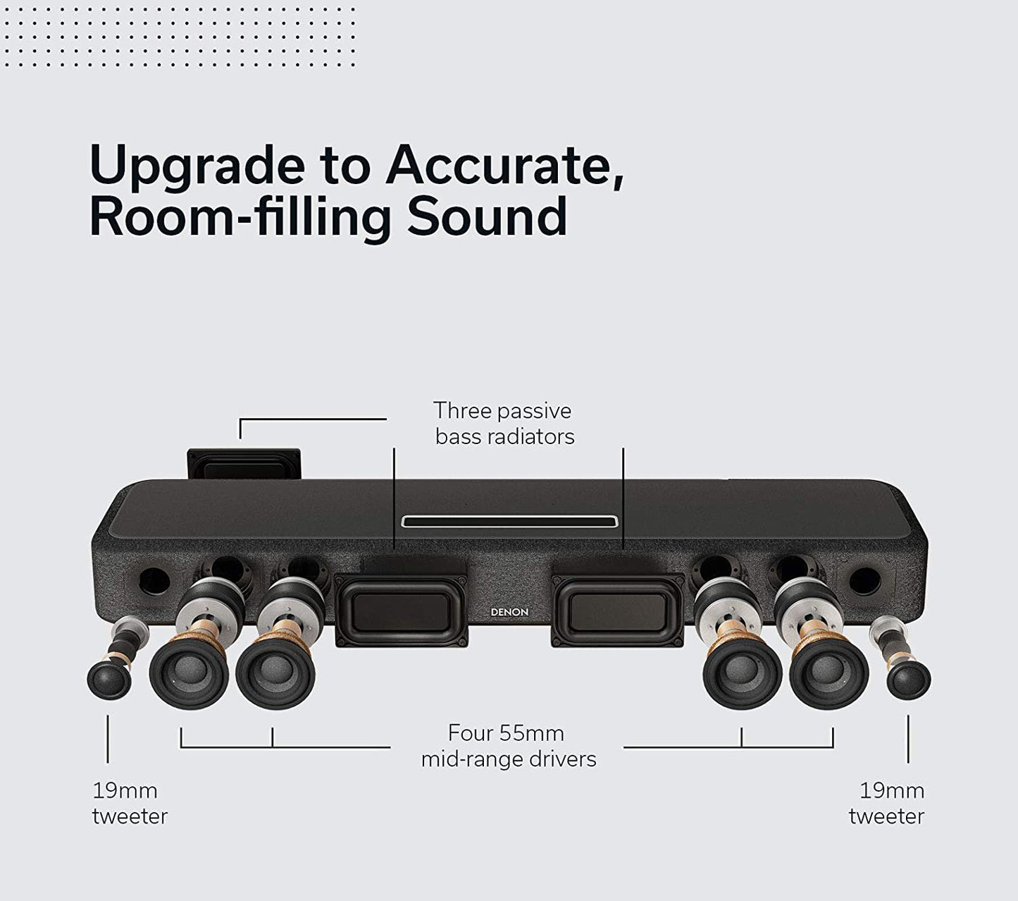 Denon Home Sound Bar 550 Powered 4 - Channel Sound Bar - electronicsexpo.com - Soundbars