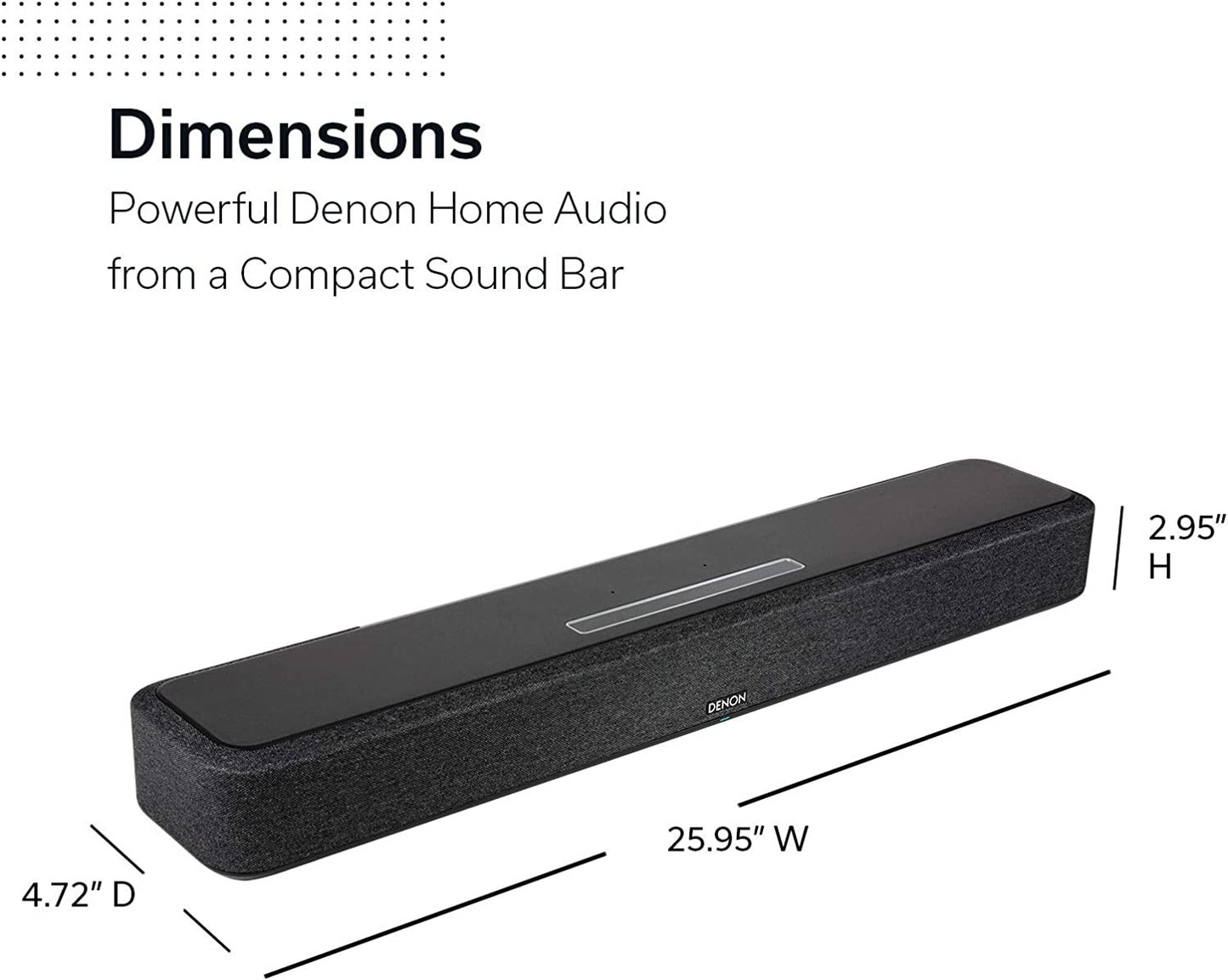 Denon Home Sound Bar 550 Powered 4 - Channel Sound Bar - electronicsexpo.com - Soundbars