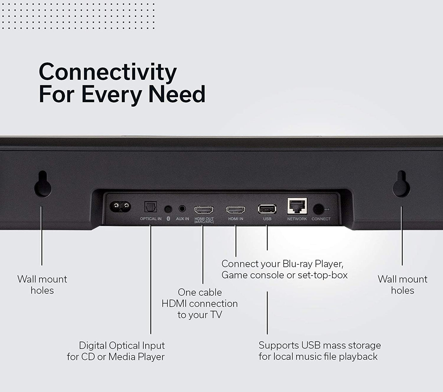Denon Home Sound Bar 550 Powered 4 - Channel Sound Bar - electronicsexpo.com - Soundbars