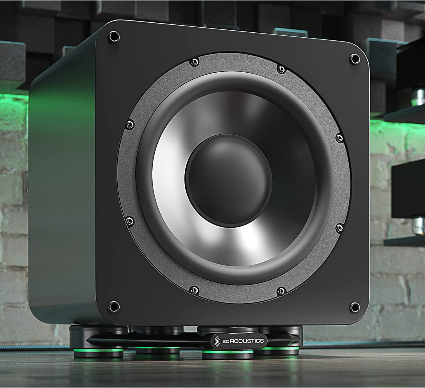 IsoAcoustics Subwoofer Isolation Stand: Aperta Sub (10.5 W x 11.5? D) - Misc - electronicsexpo.com