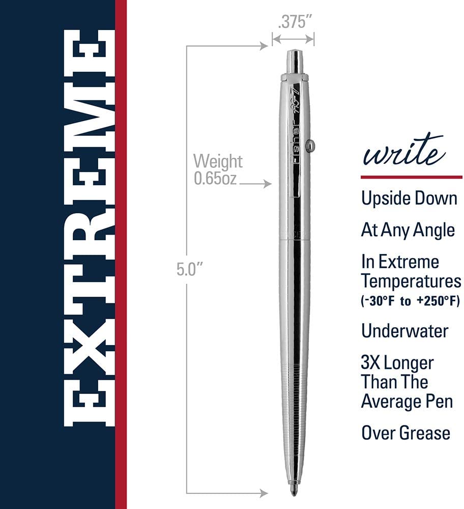 Fisher Space Pen - The Original Astronaut Pen AG7 Series (Chrome) - electronicsexpo.com - Pens
