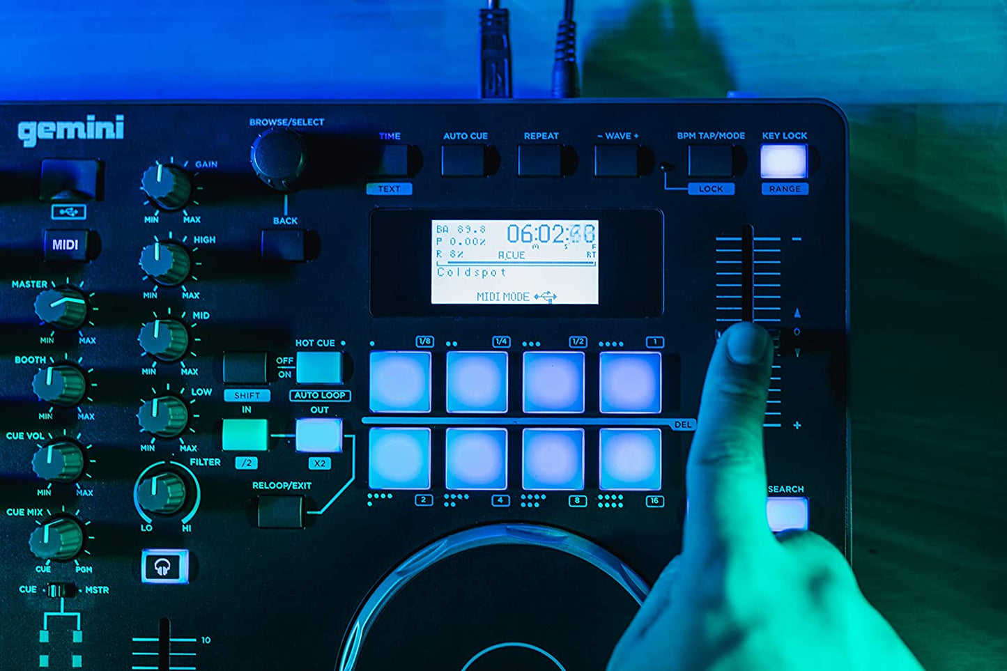 Gemini Sound GMX Stand Alone Professional Audio DJ Multi - Format USB, MP3, WAV and DJ Software Compatible Media Controller System - electronicsexpo.com - Controllers