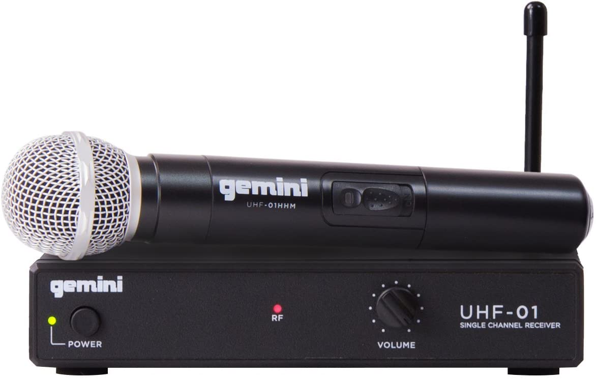 Gemini UHF01MF3 Single - Channel UHF Microphone System with Handheld Microphone F3 - electronicsexpo.com - Microphones