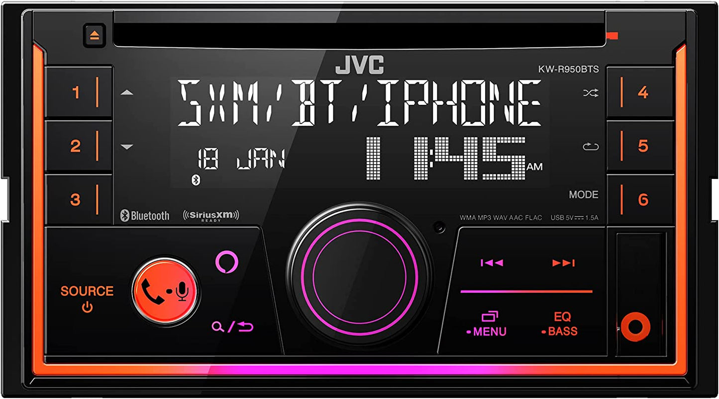 JVC KW - R950BTS Bluetooth Double - Din Car Stereo Receiver - electronicsexpo.com - Car Stereo Receivers