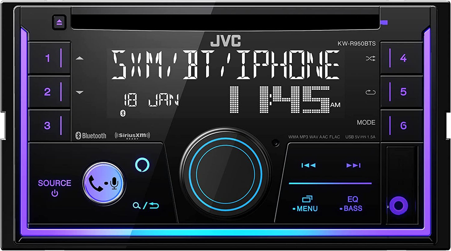 JVC KW - R950BTS Bluetooth Double - Din Car Stereo Receiver - electronicsexpo.com - Car Stereo Receivers