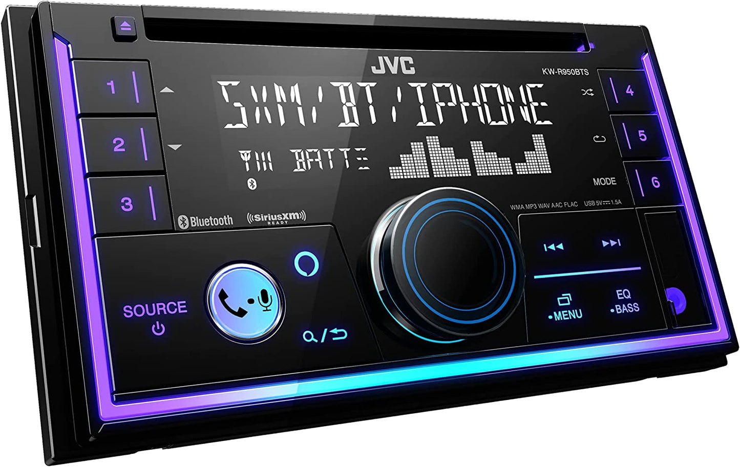 JVC KW - R950BTS Bluetooth Double - Din Car Stereo Receiver - electronicsexpo.com - Car Stereo Receivers