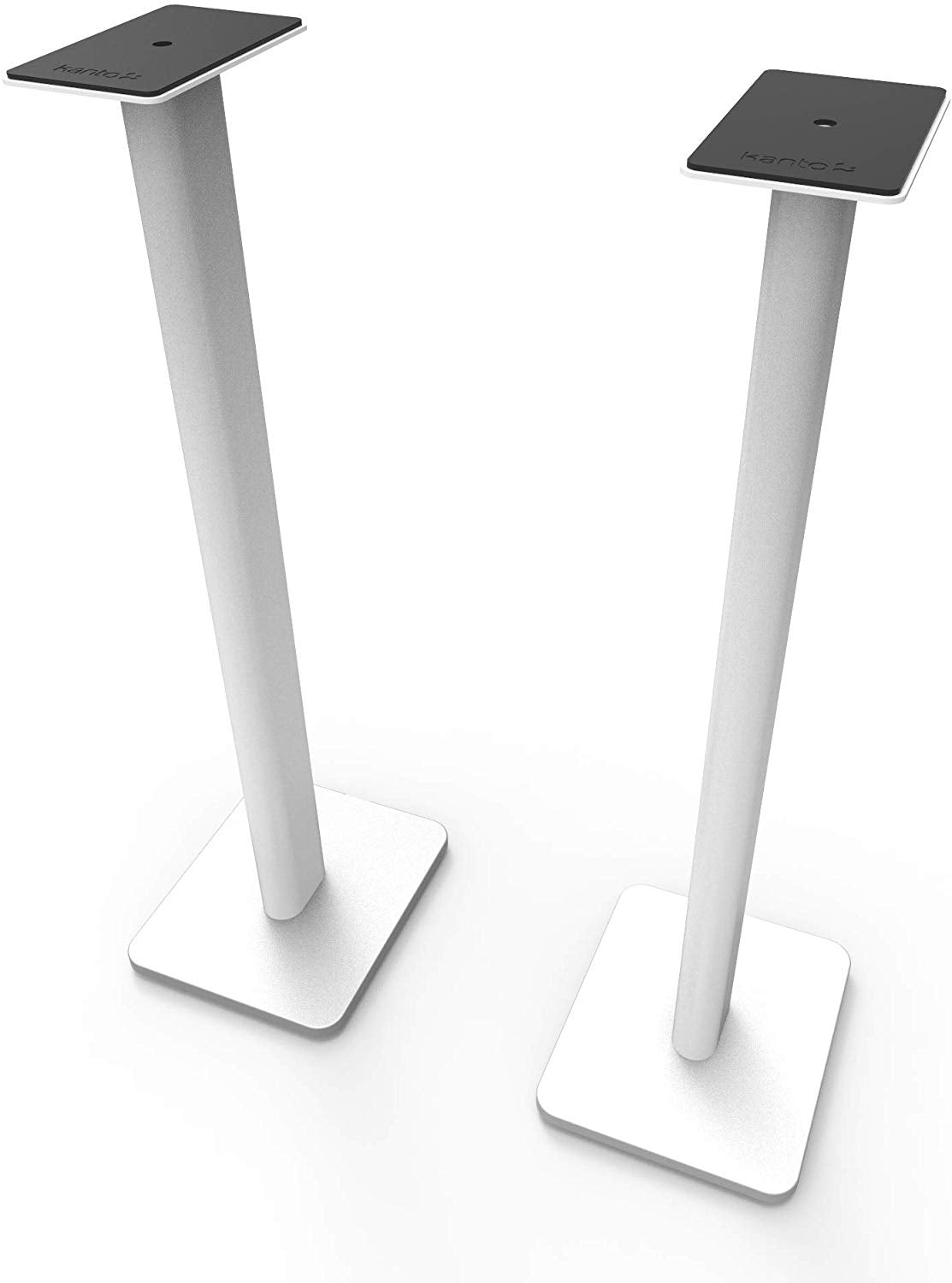Kanto SP32PL Universal Speaker Floor Stands for Bookshelf Speakers (White/Pair) - electronicsexpo.com - Speaker Stands & A/V Racks