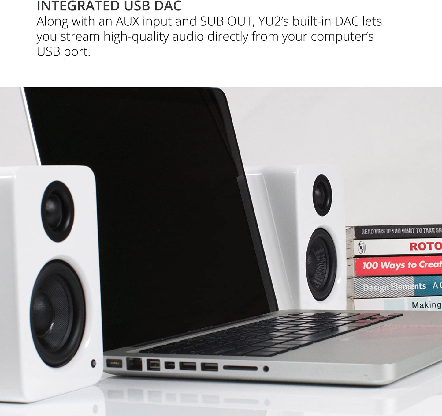 Kanto YU2 Speakers 2 - Way Powered Desktop Speakers (Pair) SPECIAL - electronicsexpo.com - Powered Speakers