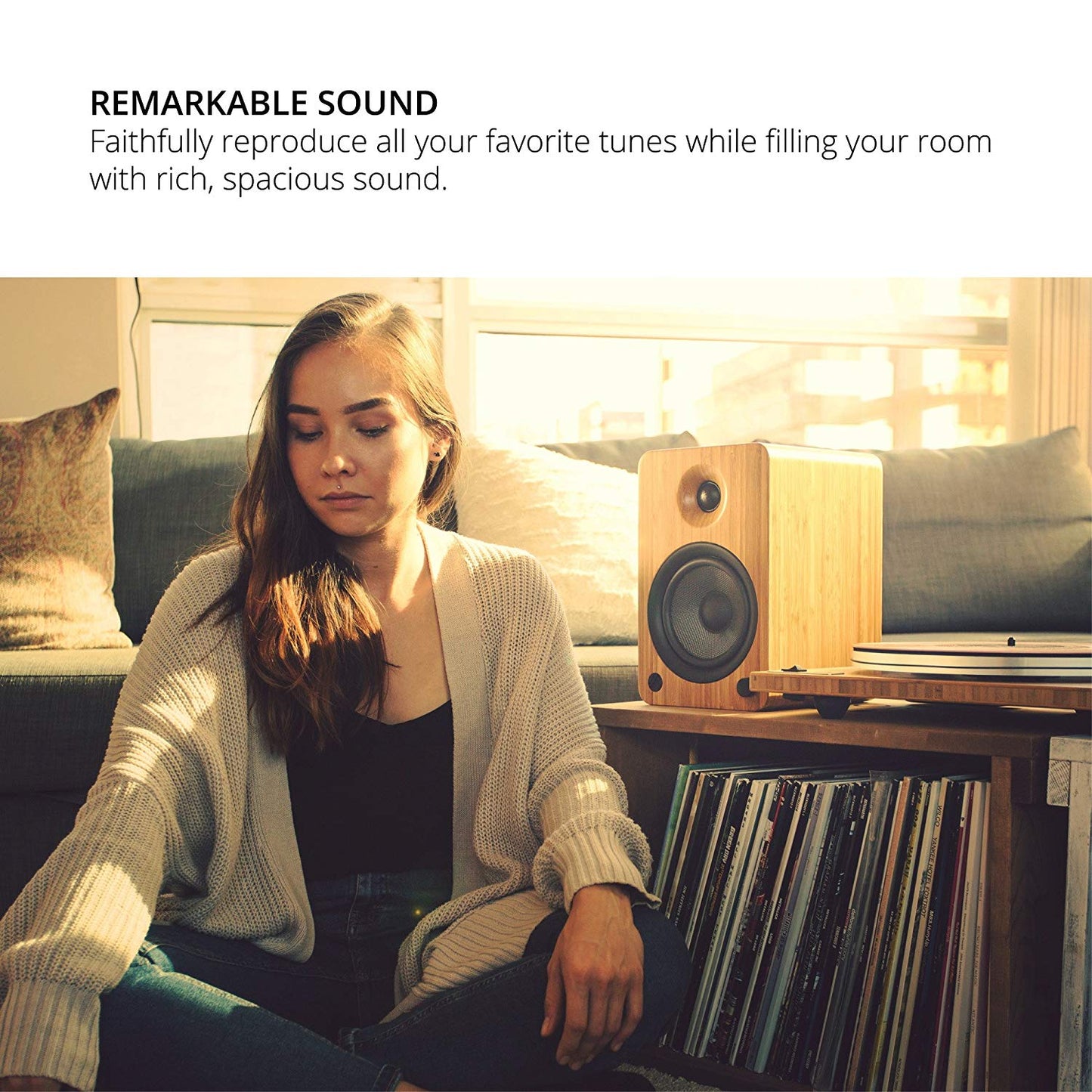 Kanto YU6 Powered Speakers with Bluetooth and Phono Preamp (Gloss White) - electronicsexpo.com - Bluetooth Speakers