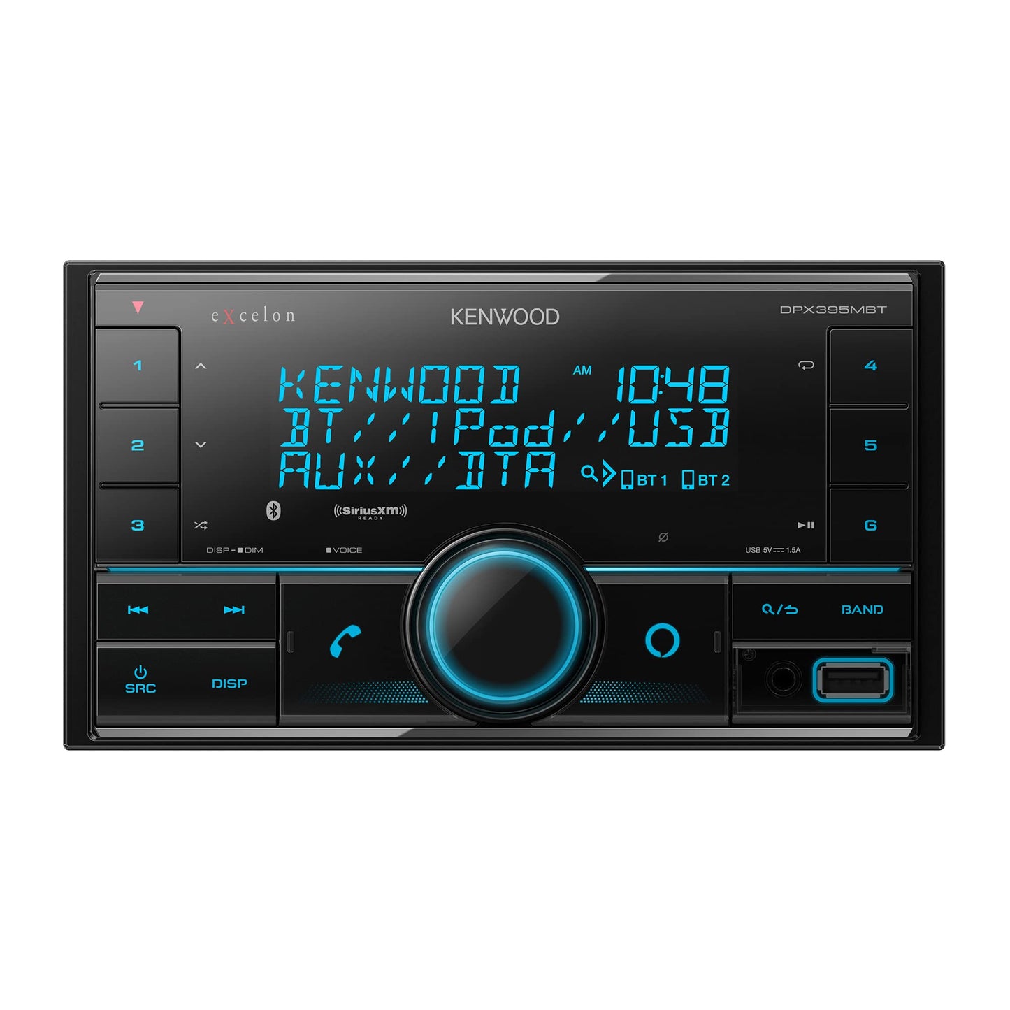 Kenwood DPX395MBT Double DIN In - Dash Digital Media Receiver - electronicsexpo.com - Car Stereo Receivers
