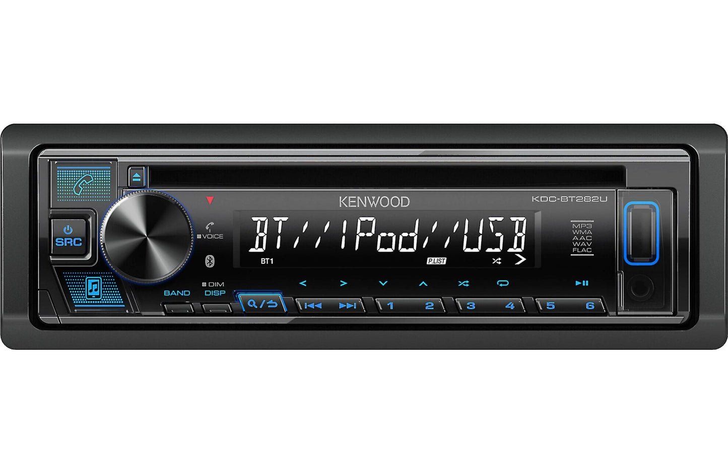 Kenwood KDC - BT282U Single - Din CD Car Stereo Receiver - electronicsexpo.com - Car Stereo Receivers
