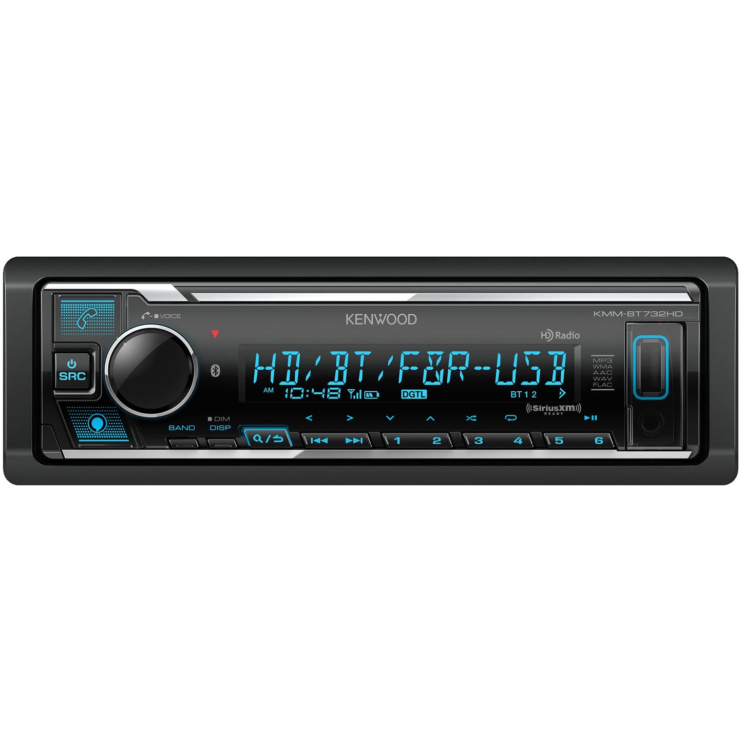 Kenwood KMM - BT732HD Bluetooth Digital Media Receiver (Open Box) - electronicsexpo.com - Car Stereo Receivers