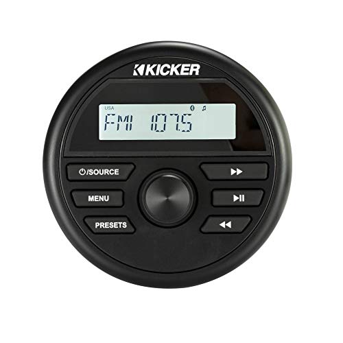 Kicker 46KMC2 Weather - Resistant Marine Grade Gauge Mount Media Center Receiver - electronicsexpo.com - Marine Audio