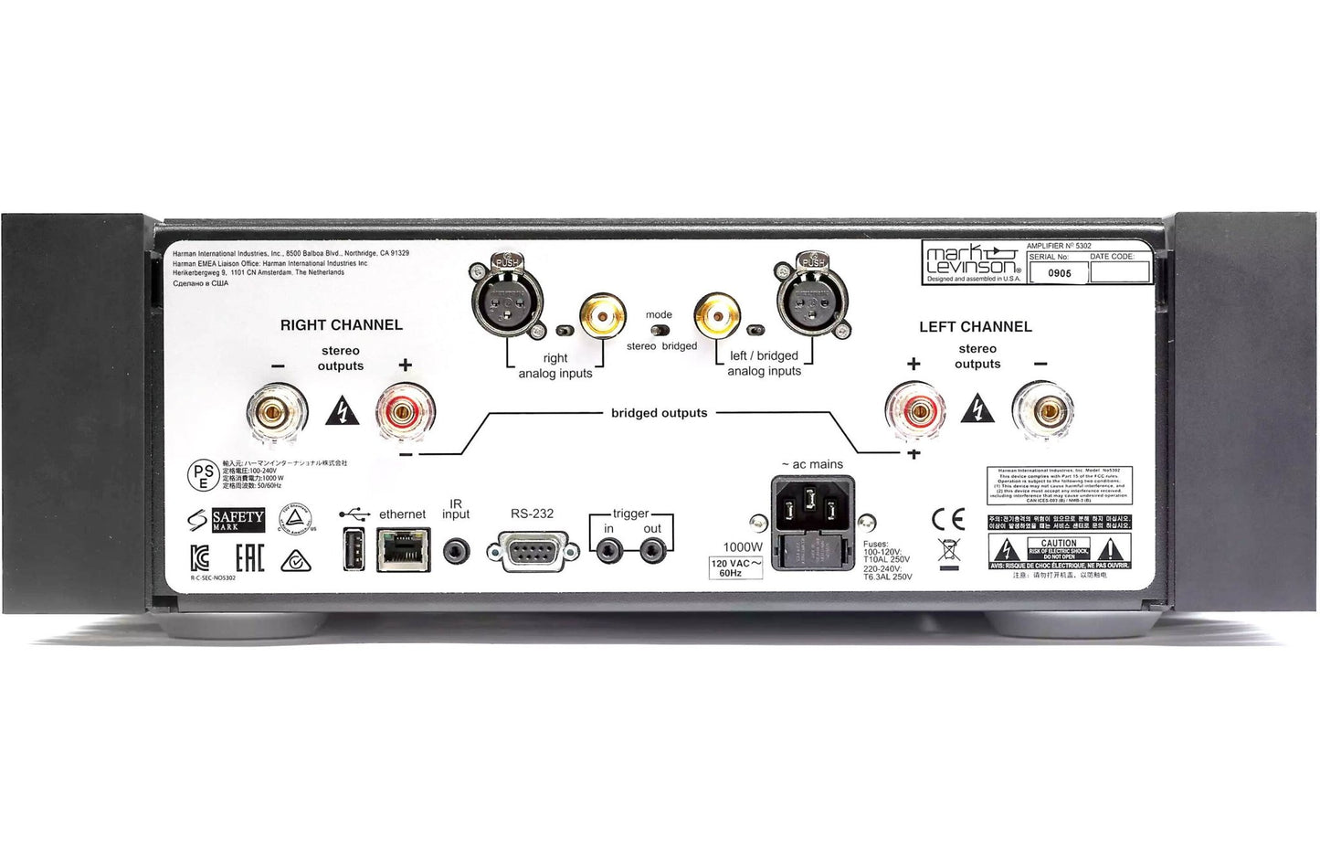 Mark Levinson No.5302 Dual Monaural Amplifier - electronicsexpo.com - Amplifiers / Pre - Amps