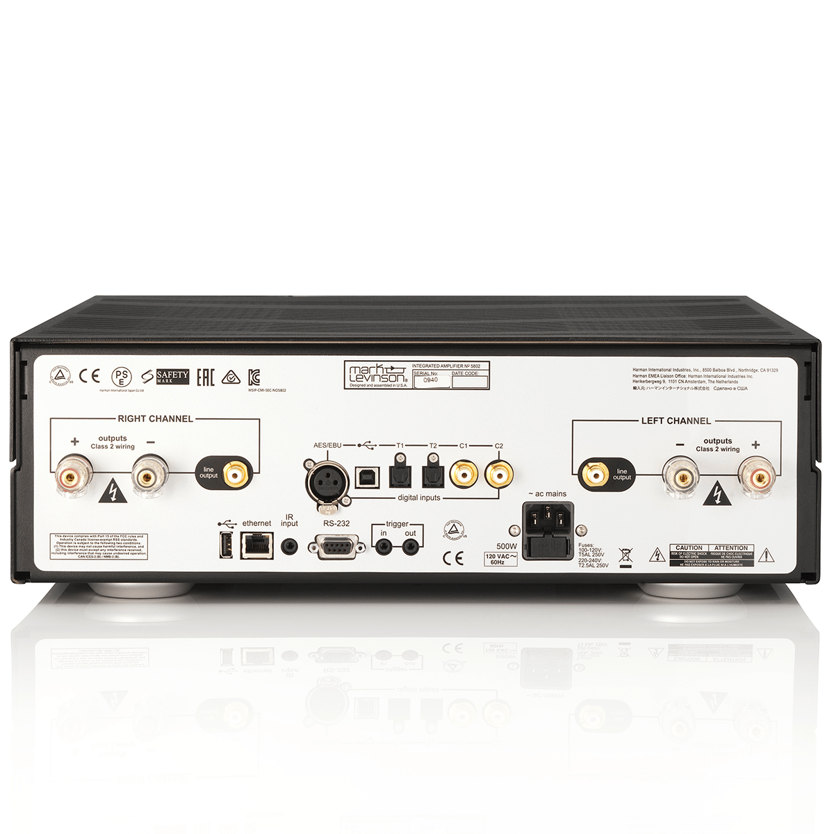 Mark Levinson No.5802 Stereo Integrated Amplifier for Digital Sources - electronicsexpo.com - Integrated Amplifiers