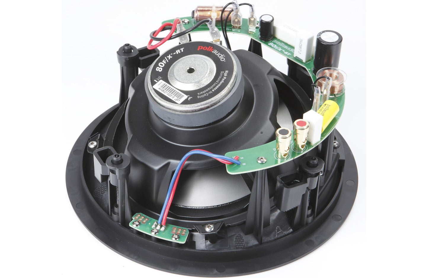 Polk Audio 80F/X - RT In - Ceiling 2 - Way Round Surround Speakers 8" Woofer (Pair) - electronicsexpo.com - In Ceiling In Wall Speakers