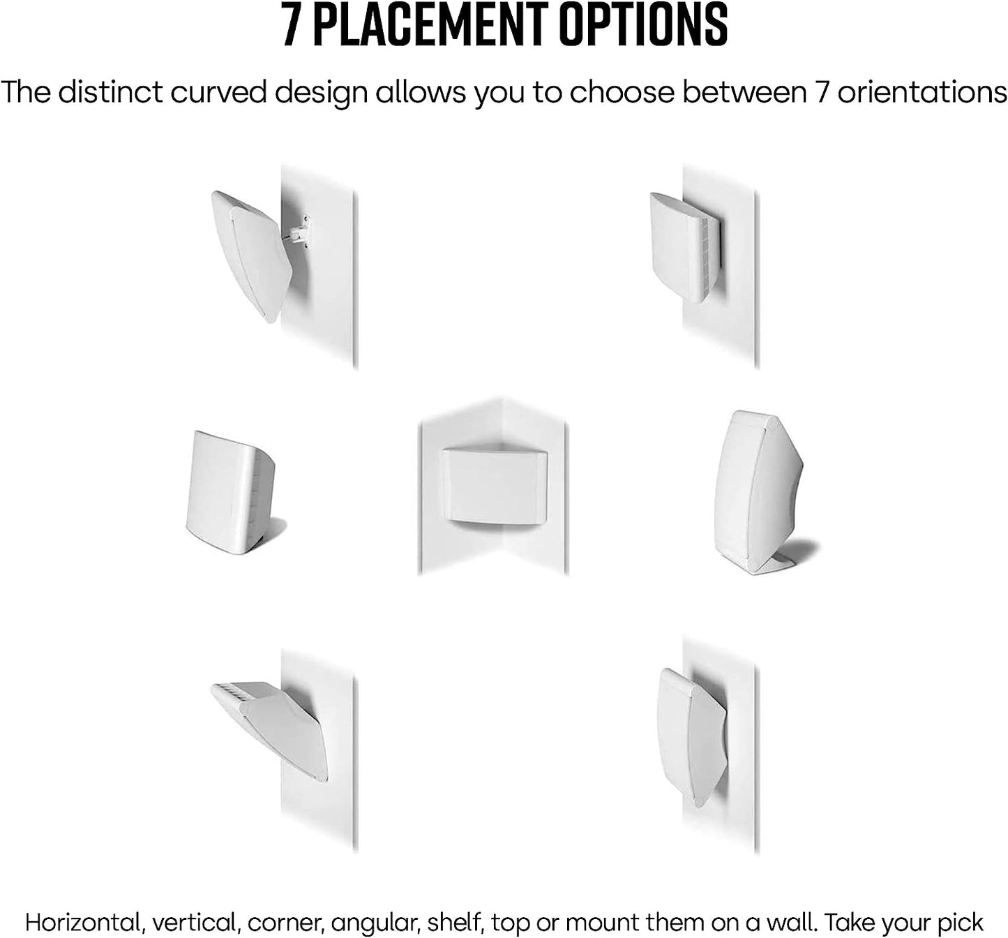 Polk Audio OWM3 Multi - Purpose Home Theater Speakers (Pair) - electronicsexpo.com - Surround Speakers