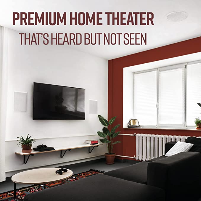 Polk Audio RC80i Round 8" Two - Way In - Wall/Ceiling Speakers (4 Speaker Bundle) - electronicsexpo.com - In Ceiling In Wall Speakers