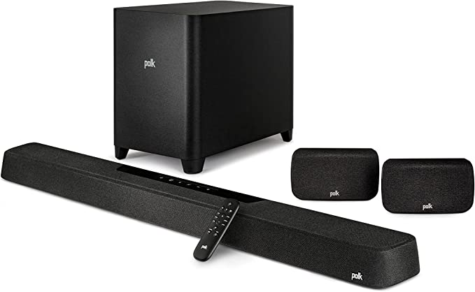 Polk MagniFi Max AX SR 7.1.2 Channel Sound Bar with 10" Wireless Subwoofer & SR2 Surround Speakers (2022 Model) - electronicsexpo.com - Soundbars