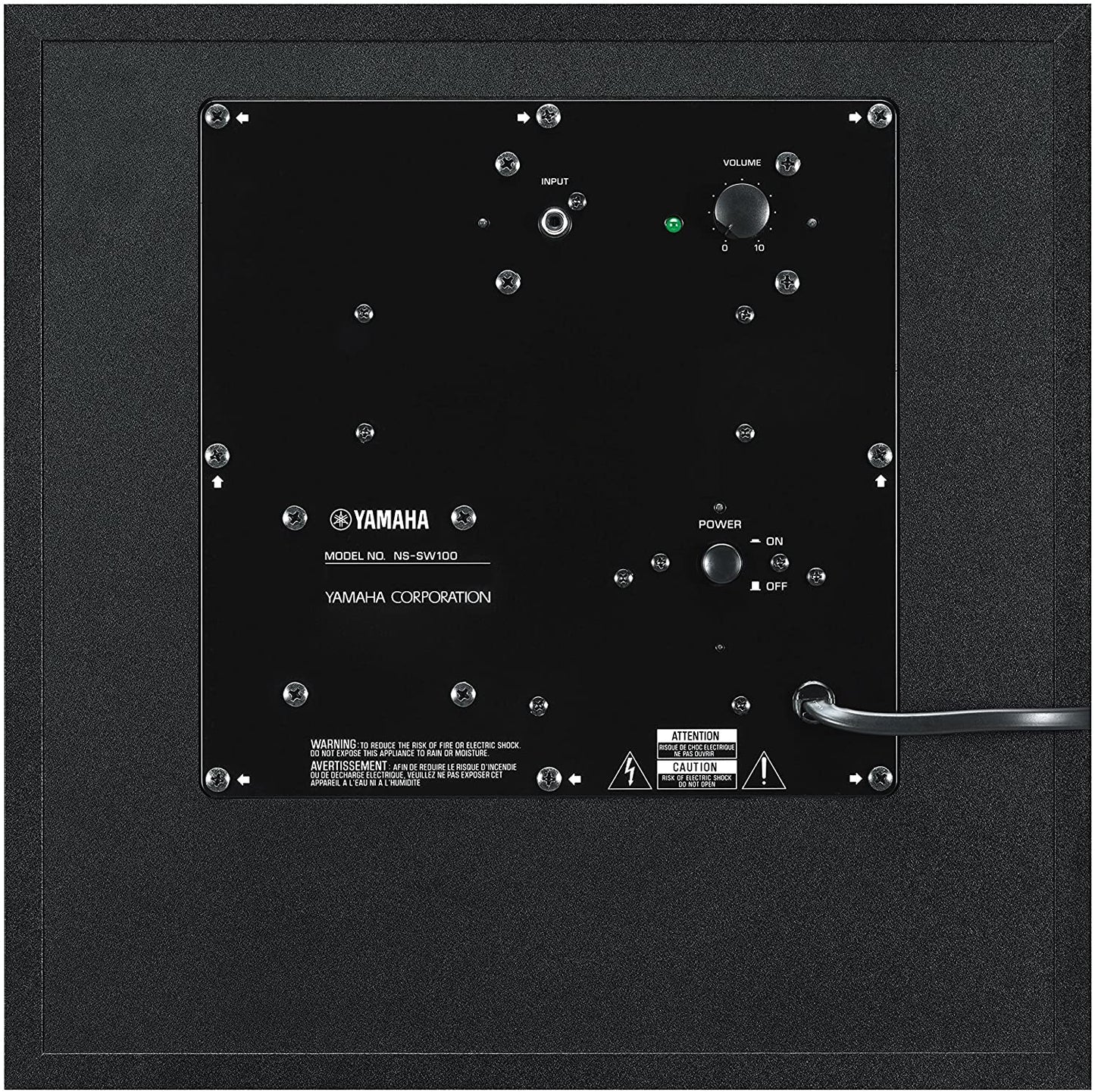 Yamaha NS - SW100BL 10" 100W Powered Subwoofer (Certified Refurbished) - electronicsexpo.com - Subwoofers