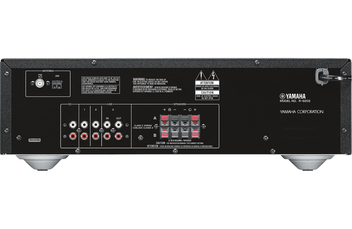 Yamaha R - S202 Stereo Receiver with Bluetooth (Certified Refurbished) - electronicsexpo.com - Home Theater Receivers