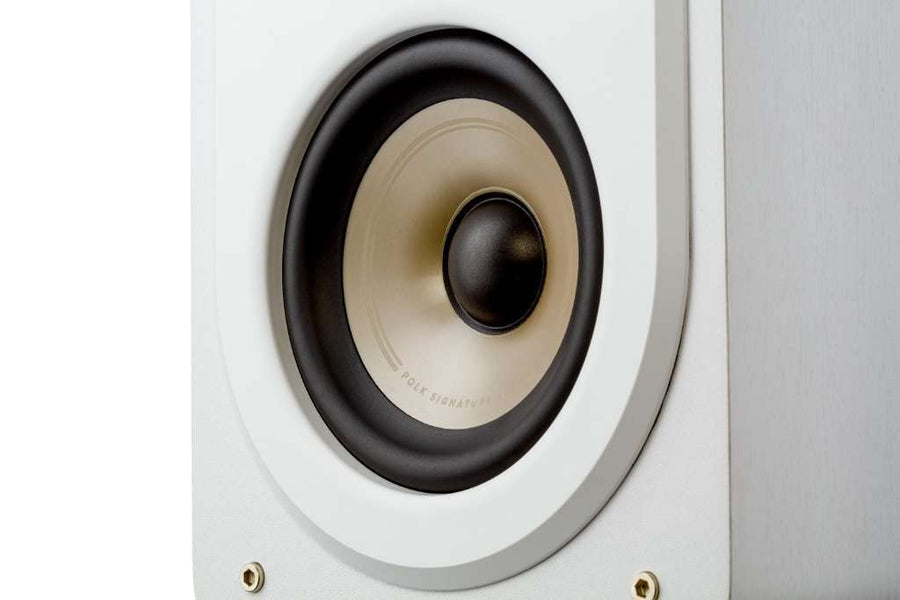 Polk Audio Signature Elite ES15 Hi-Res Audio Certified 5.25 Inch Bookshelf Speaker - Pair (White)
