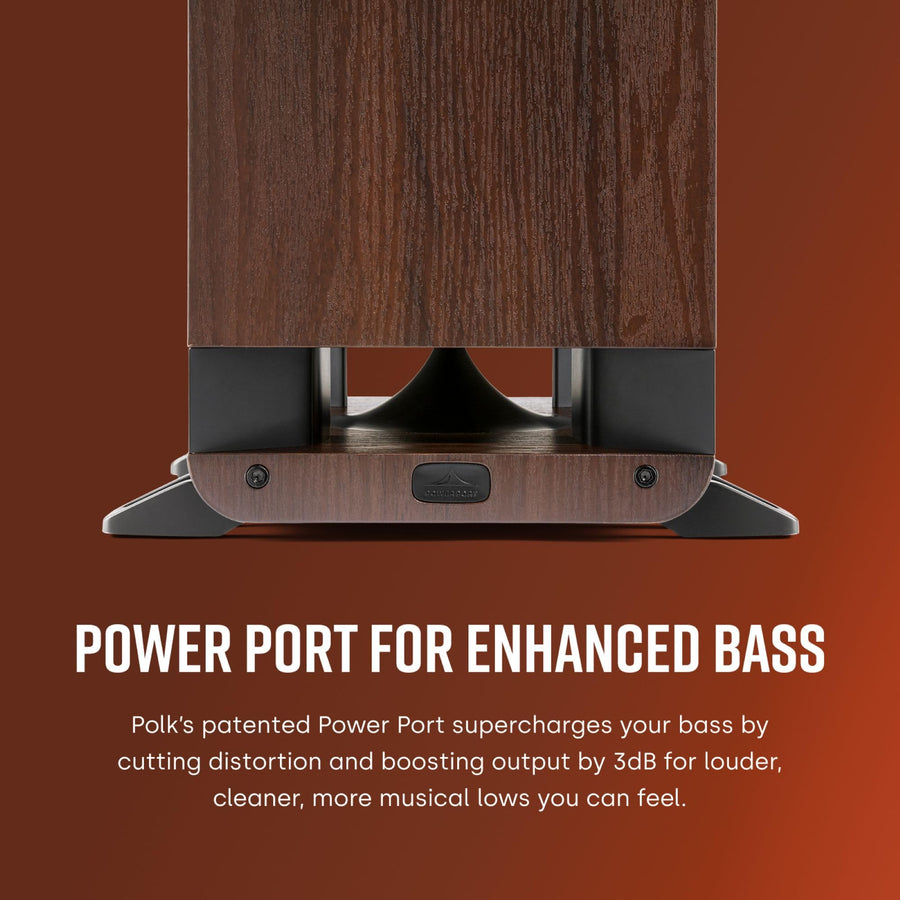 Polk Signature Elite ES50 Tower Speaker - Hi-Res Certified, Dolby Atmos Speakers & DTS:X Compatible, 1" Tweeter & (2) 5.25" Woofers, Power Port Technology for Effortless Bass, Stunning Black