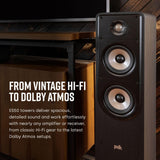 Polk Signature Elite ES50 Tower Speaker - Hi-Res Certified, Dolby Atmos Speakers & DTS:X Compatible, 1" Tweeter & (2) 5.25" Woofers, Power Port Technology for Effortless Bass, Stunning Black