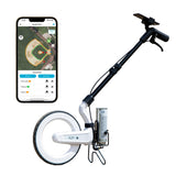 Plott Carta: Digital Mapping Wheel; Electronic Distance Measuring and Estimating; Feet, Inches, Yards, Meters, with Spray Paint Attachment