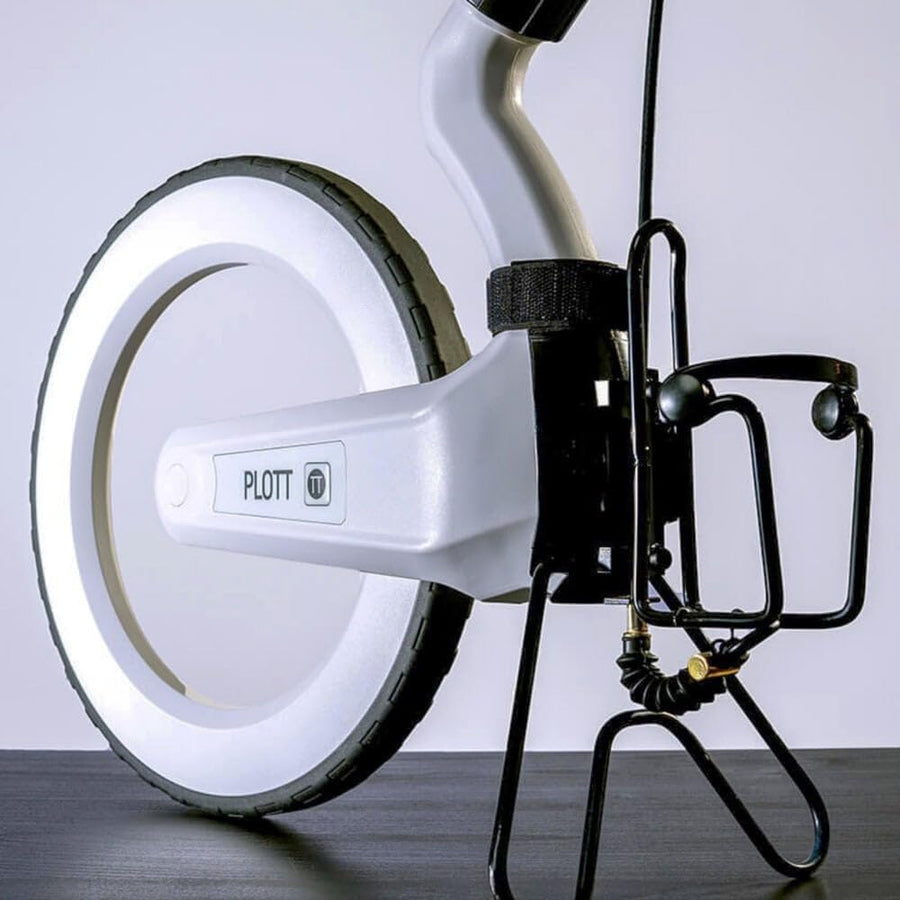 Plott Carta: Digital Mapping Wheel; Electronic Distance Measuring and Estimating; Feet, Inches, Yards, Meters, with Spray Paint Attachment