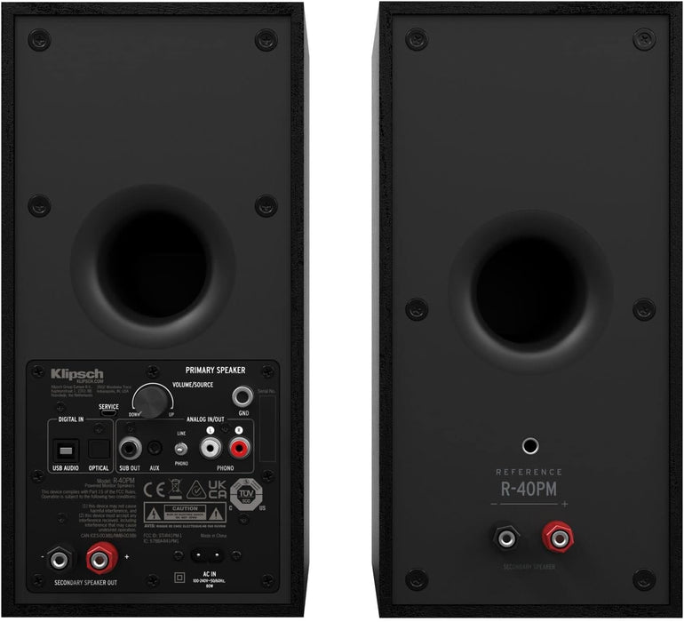 Audio-Technica AT-LP60X-GM Turntable (Gunmetal/Black) with Klipsch R-40PM Powered Speakers - Bundle -  - electronicsexpo.com