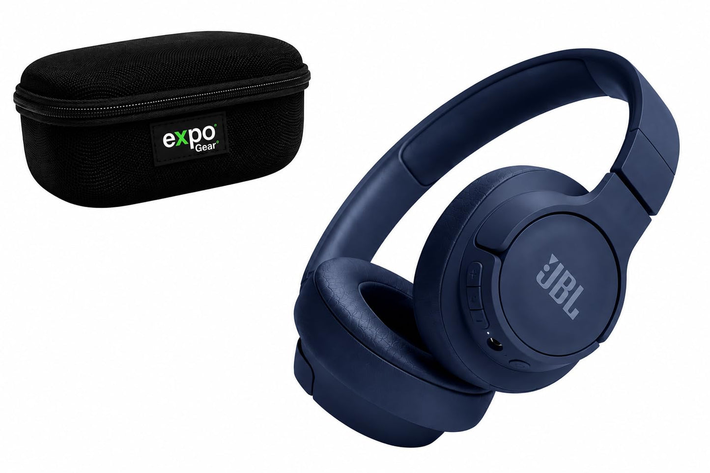 JBL Live 670NC Blue Wireless On-Ear Headphones Bundle
