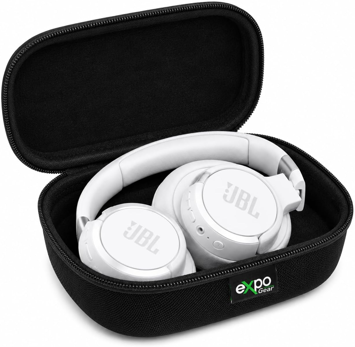 JBL Live 670NC Wireless Noise Cancelling On Ear Headphones with Case White (Bundle)