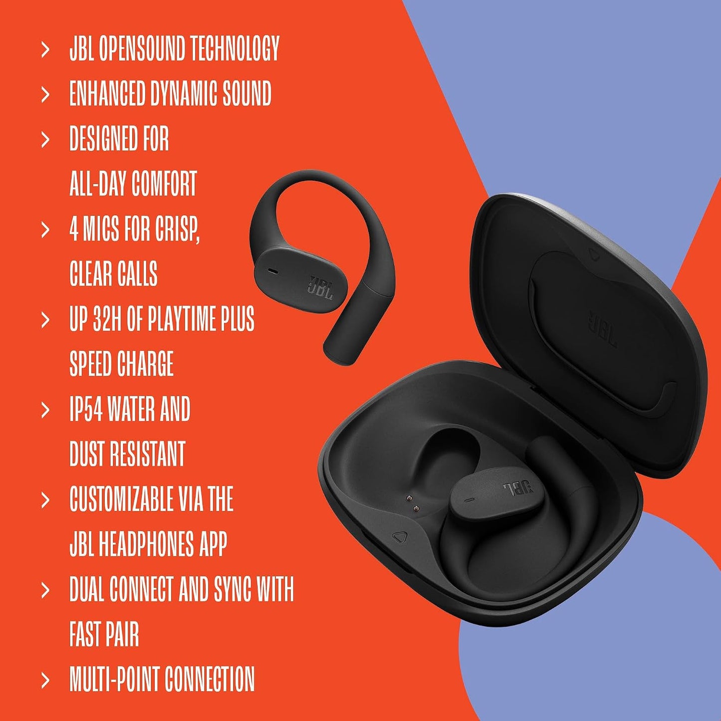 JBL Sense Lite Open-Ear True Wireless Headphones with Case