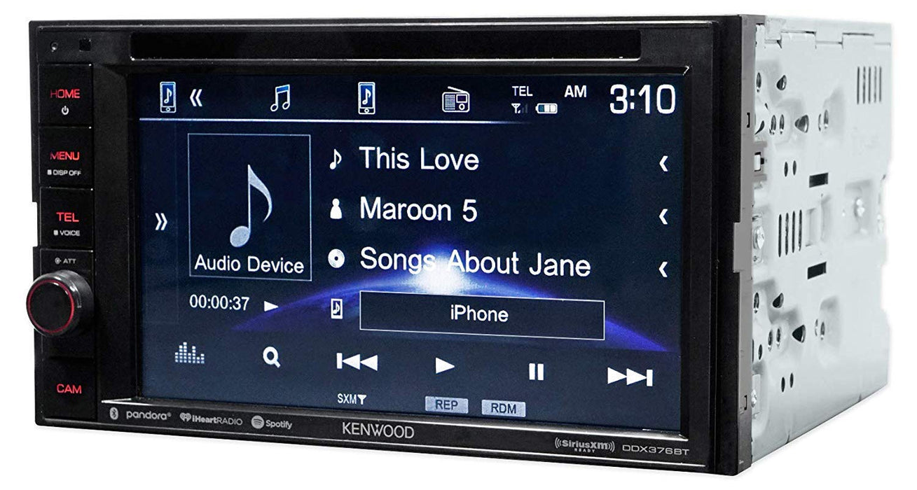 Kenwood DDX376BT 6.2" In-Dash Car DVD Monitor Bluetooth Receiver (Open Box)
