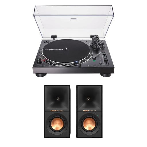 Audio-Technica AT-LP120XBT-USB Wireless Turntable (Black) with Klipsch R-40PM Powered Speakers - Bundle -  - electronicsexpo.com