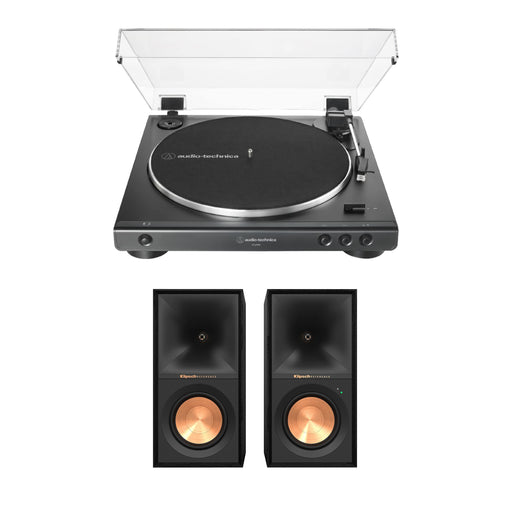 Audio-Technica AT-LP60X-BK Turntable, (Black) with  Klipsch R-50PM Powered Speakers - Bundle -  - electronicsexpo.com